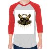 Unisex 50/50 Raglan Three-Quarter Sleeve Tee Thumbnail