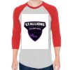 Unisex 50/50 Raglan Three-Quarter Sleeve Tee Thumbnail