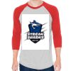 Unisex 50/50 Raglan Three-Quarter Sleeve Tee Thumbnail