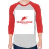 Unisex 50/50 Raglan Three-Quarter Sleeve Tee Thumbnail