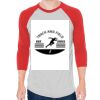 Unisex 50/50 Raglan Three-Quarter Sleeve Tee Thumbnail