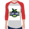 Unisex 50/50 Raglan Three-Quarter Sleeve Tee Thumbnail