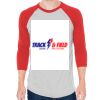 Unisex 50/50 Raglan Three-Quarter Sleeve Tee Thumbnail
