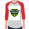 Unisex 50/50 Raglan Three-Quarter Sleeve Tee Thumbnail