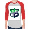 Unisex 50/50 Raglan Three-Quarter Sleeve Tee Thumbnail