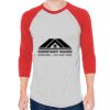 Unisex 50/50 Raglan Three-Quarter Sleeve Tee Thumbnail
