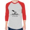 Unisex 50/50 Raglan Three-Quarter Sleeve Tee Thumbnail