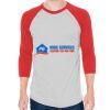 Unisex 50/50 Raglan Three-Quarter Sleeve Tee Thumbnail