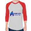 Unisex 50/50 Raglan Three-Quarter Sleeve Tee Thumbnail