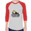 Unisex 50/50 Raglan Three-Quarter Sleeve Tee Thumbnail