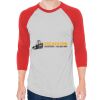 Unisex 50/50 Raglan Three-Quarter Sleeve Tee Thumbnail