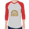 Unisex 50/50 Raglan Three-Quarter Sleeve Tee Thumbnail