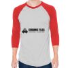 Unisex 50/50 Raglan Three-Quarter Sleeve Tee Thumbnail