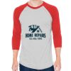 Unisex 50/50 Raglan Three-Quarter Sleeve Tee Thumbnail
