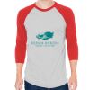 Unisex 50/50 Raglan Three-Quarter Sleeve Tee Thumbnail