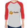 Unisex 50/50 Raglan Three-Quarter Sleeve Tee Thumbnail