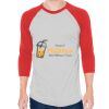 Unisex 50/50 Raglan Three-Quarter Sleeve Tee Thumbnail