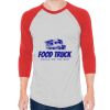Unisex 50/50 Raglan Three-Quarter Sleeve Tee Thumbnail
