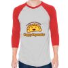 Unisex 50/50 Raglan Three-Quarter Sleeve Tee Thumbnail