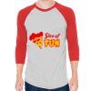 Unisex 50/50 Raglan Three-Quarter Sleeve Tee Thumbnail