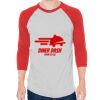 Unisex 50/50 Raglan Three-Quarter Sleeve Tee Thumbnail