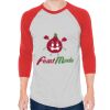 Unisex 50/50 Raglan Three-Quarter Sleeve Tee Thumbnail