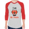 Unisex 50/50 Raglan Three-Quarter Sleeve Tee Thumbnail