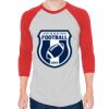 Unisex 50/50 Raglan Three-Quarter Sleeve Tee Thumbnail