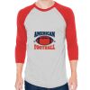 Unisex 50/50 Raglan Three-Quarter Sleeve Tee Thumbnail
