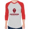 Unisex 50/50 Raglan Three-Quarter Sleeve Tee Thumbnail