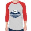 Unisex 50/50 Raglan Three-Quarter Sleeve Tee Thumbnail