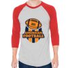 Unisex 50/50 Raglan Three-Quarter Sleeve Tee Thumbnail