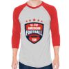 Unisex 50/50 Raglan Three-Quarter Sleeve Tee Thumbnail