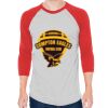 Unisex 50/50 Raglan Three-Quarter Sleeve Tee Thumbnail