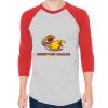 Unisex 50/50 Raglan Three-Quarter Sleeve Tee Thumbnail