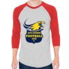 Unisex 50/50 Raglan Three-Quarter Sleeve Tee Thumbnail
