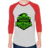 Unisex 50/50 Raglan Three-Quarter Sleeve Tee Thumbnail
