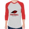Unisex 50/50 Raglan Three-Quarter Sleeve Tee Thumbnail