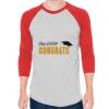 Unisex 50/50 Raglan Three-Quarter Sleeve Tee Thumbnail