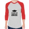 Unisex 50/50 Raglan Three-Quarter Sleeve Tee Thumbnail