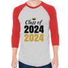 Unisex 50/50 Raglan Three-Quarter Sleeve Tee Thumbnail