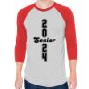 Unisex 50/50 Raglan Three-Quarter Sleeve Tee Thumbnail