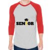 Unisex 50/50 Raglan Three-Quarter Sleeve Tee Thumbnail