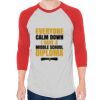Unisex 50/50 Raglan Three-Quarter Sleeve Tee Thumbnail