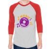 Unisex 50/50 Raglan Three-Quarter Sleeve Tee Thumbnail