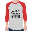 Unisex 50/50 Raglan Three-Quarter Sleeve Tee Thumbnail