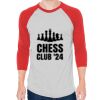 Unisex 50/50 Raglan Three-Quarter Sleeve Tee Thumbnail