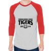 Unisex 50/50 Raglan Three-Quarter Sleeve Tee Thumbnail