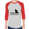 Unisex 50/50 Raglan Three-Quarter Sleeve Tee Thumbnail