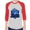 Unisex 50/50 Raglan Three-Quarter Sleeve Tee Thumbnail